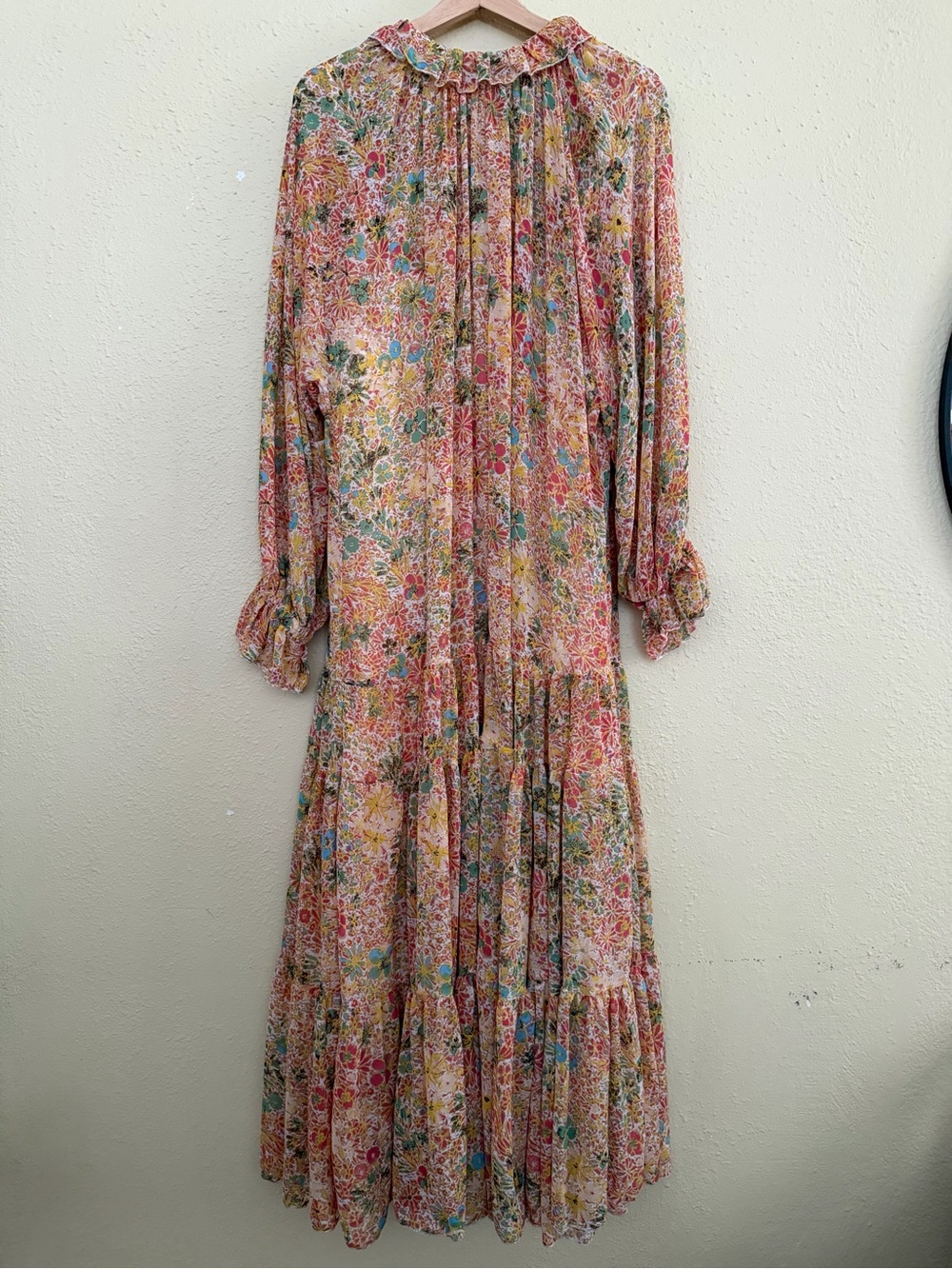 Free People | Feeling Groovy Maxi Dress Floral Orange - Size XL - Picture 5 of 7